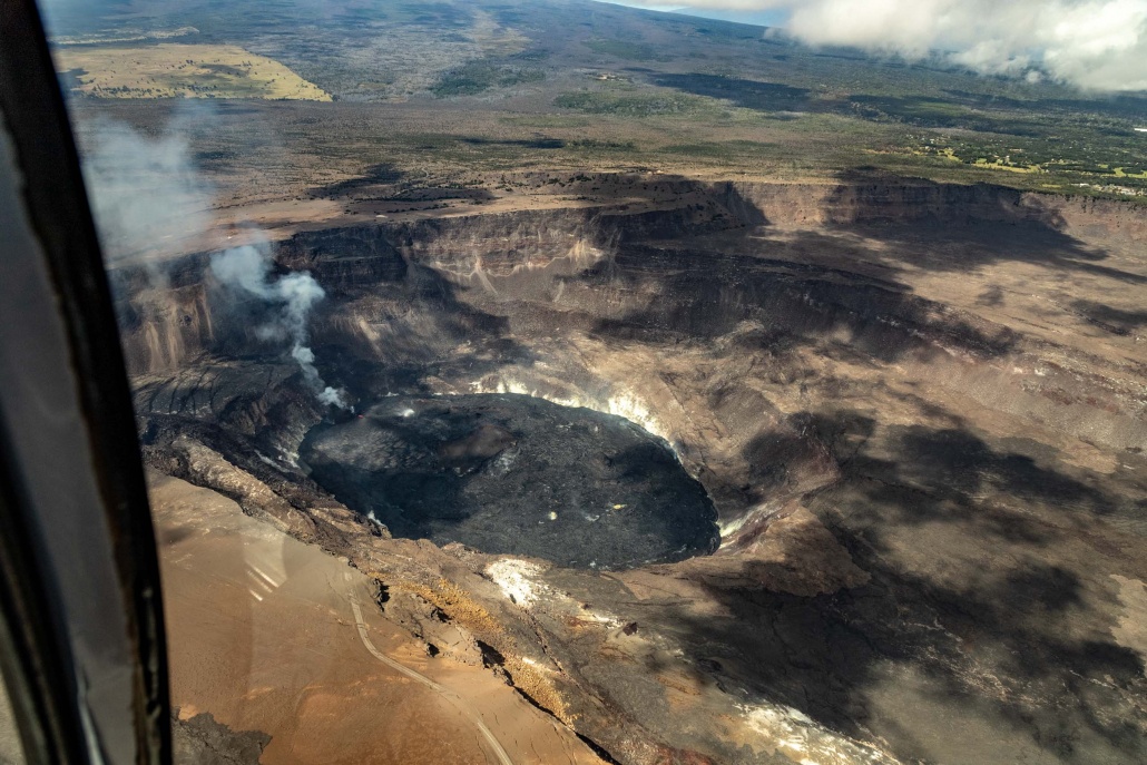 Volcanoes National Park Helicopter Kilauea Lava Lake BigIsland