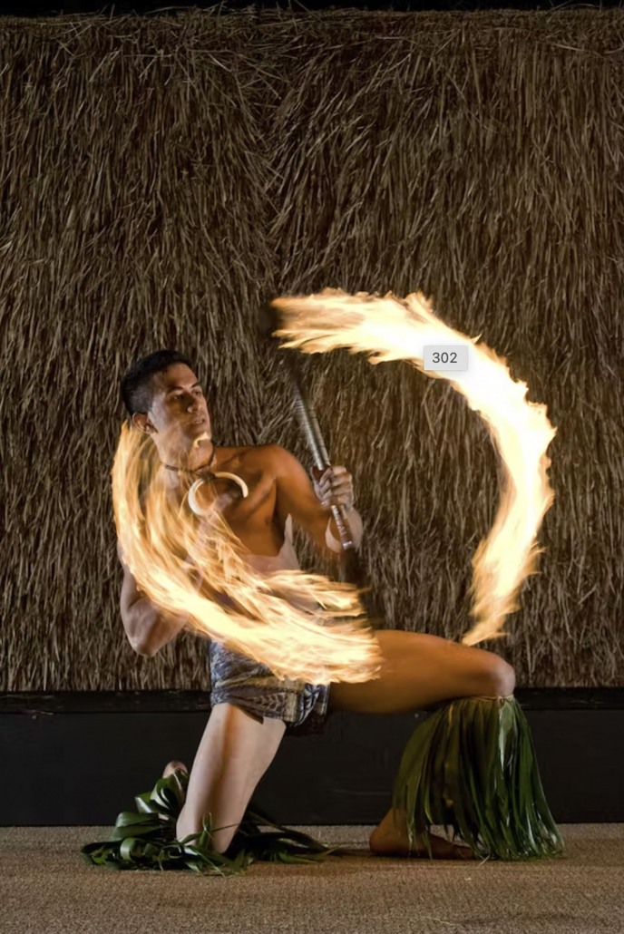 sheraton maui nui luau man fire dance