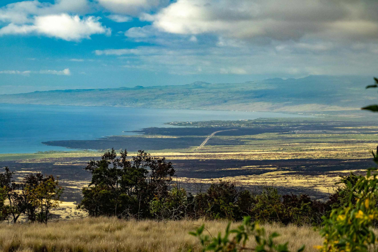 Kohala Coastal View Lava Flows And Road Big Island Feature