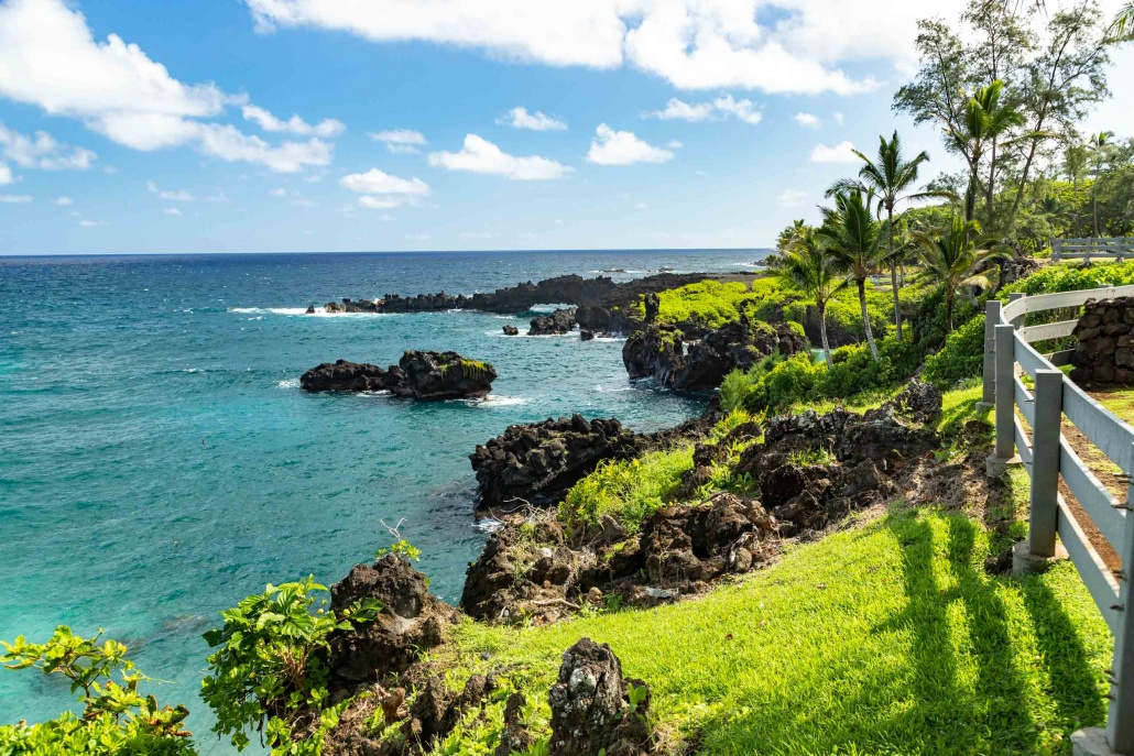 Black Sand Beach Lava Arch Road to Hana Maui