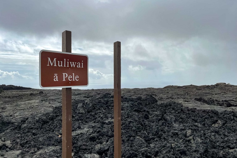 Chain of Craters Rd Lava Pele Sign Volcanoes National Park Big Island Circle Island