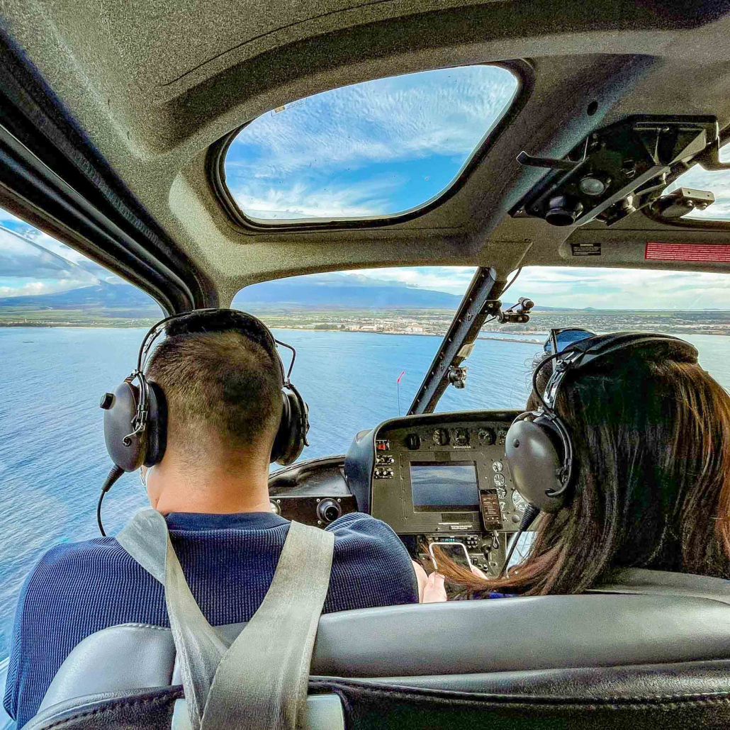 Helicopter View Interior Maui Coastline 
