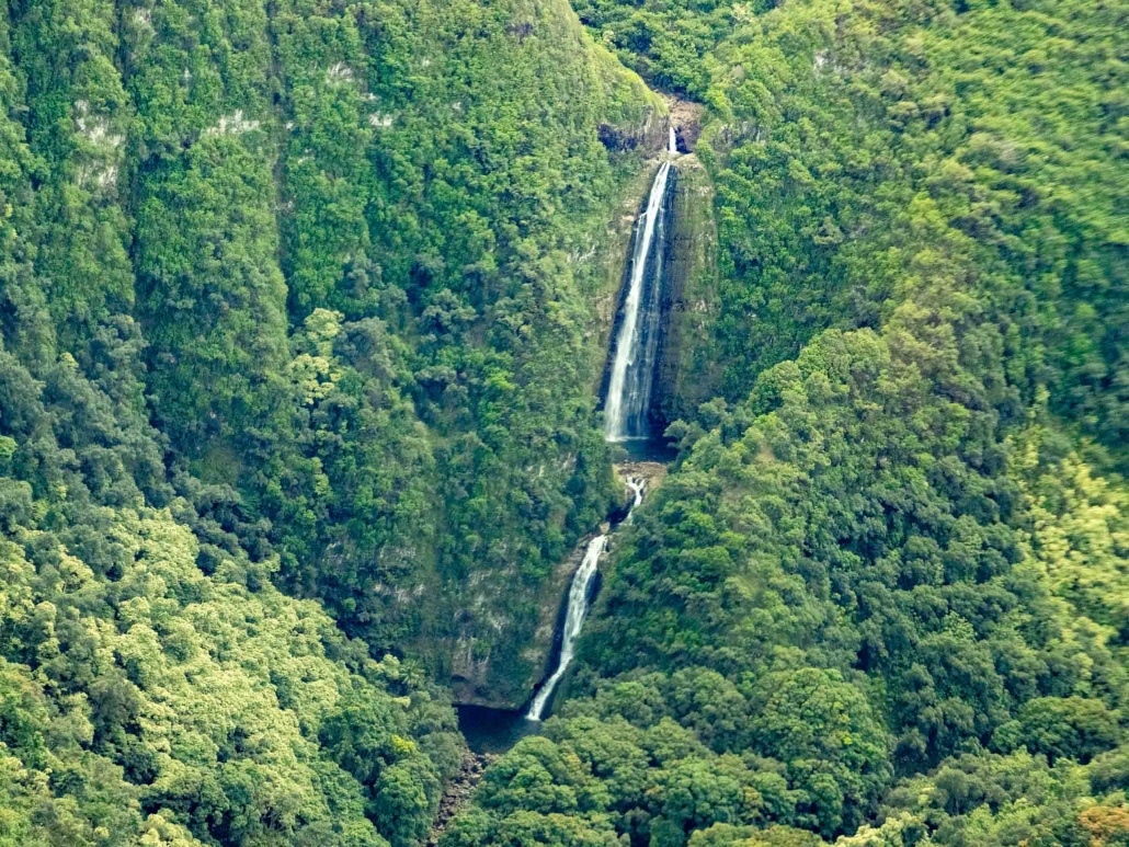 Helicopter View Waterfalls Maui