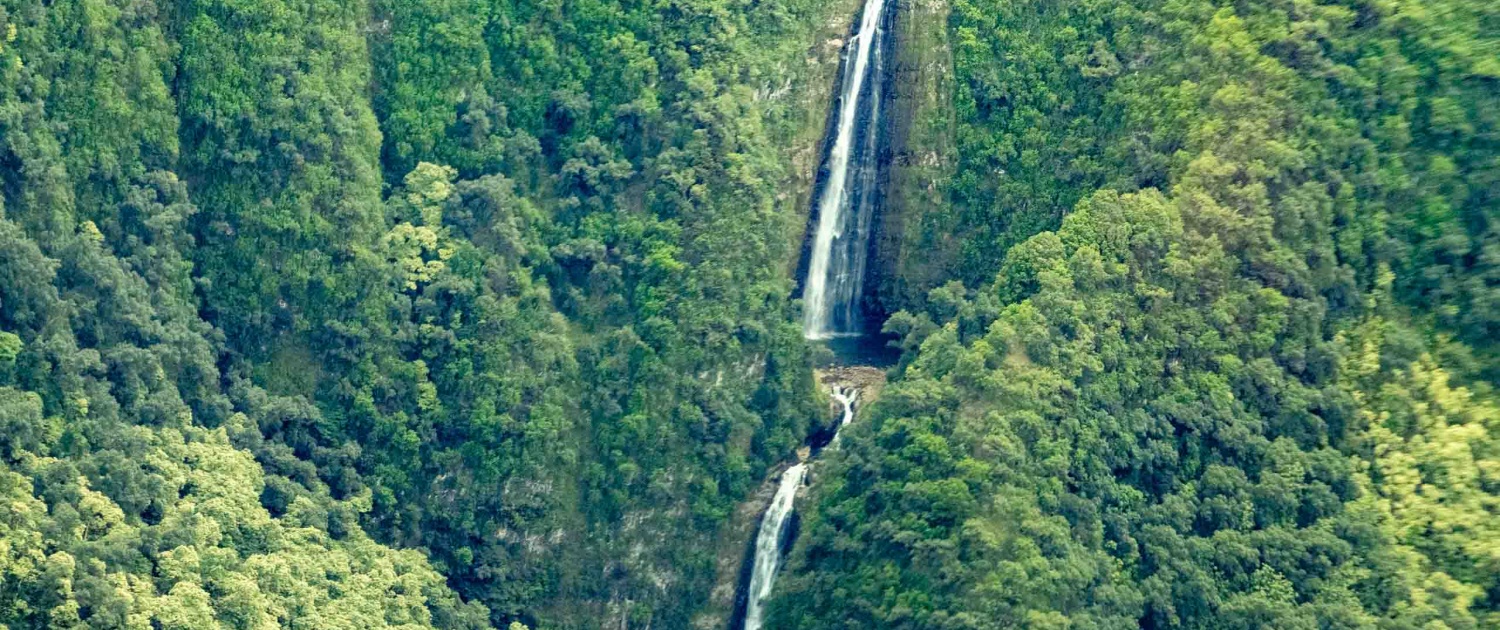 Helicopter View Waterfalls Maui