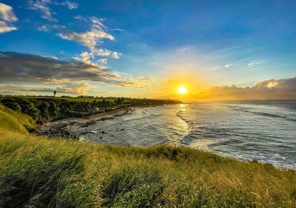 Hookipa Beach Sunset North Shore Maui