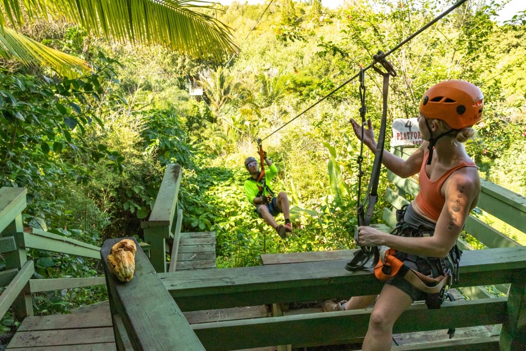 Jungle Zipline Ramp and Guides Road to Hana Maui