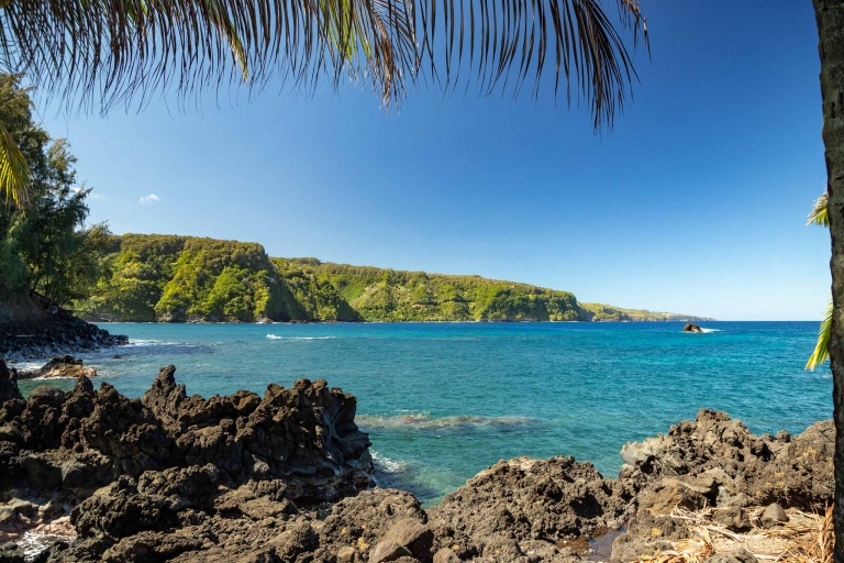 Keanae Peninsula View of Road to Hana Maui