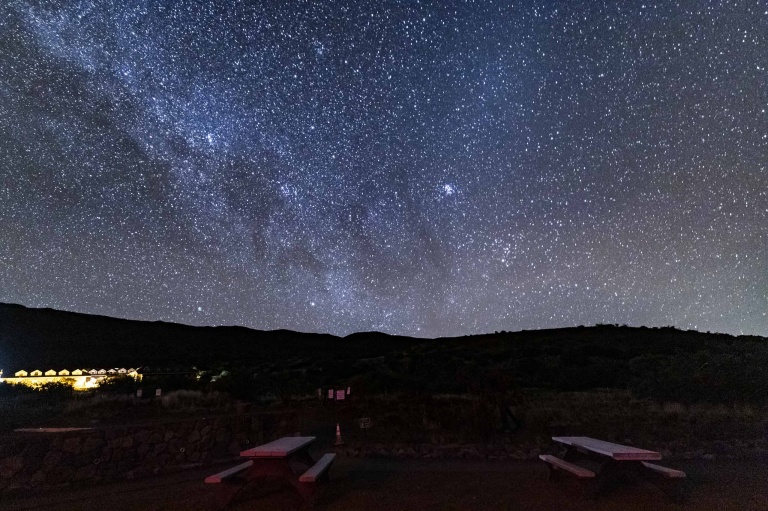 Mauna Kea Visitor Center Night Sky Milky Way Big Island