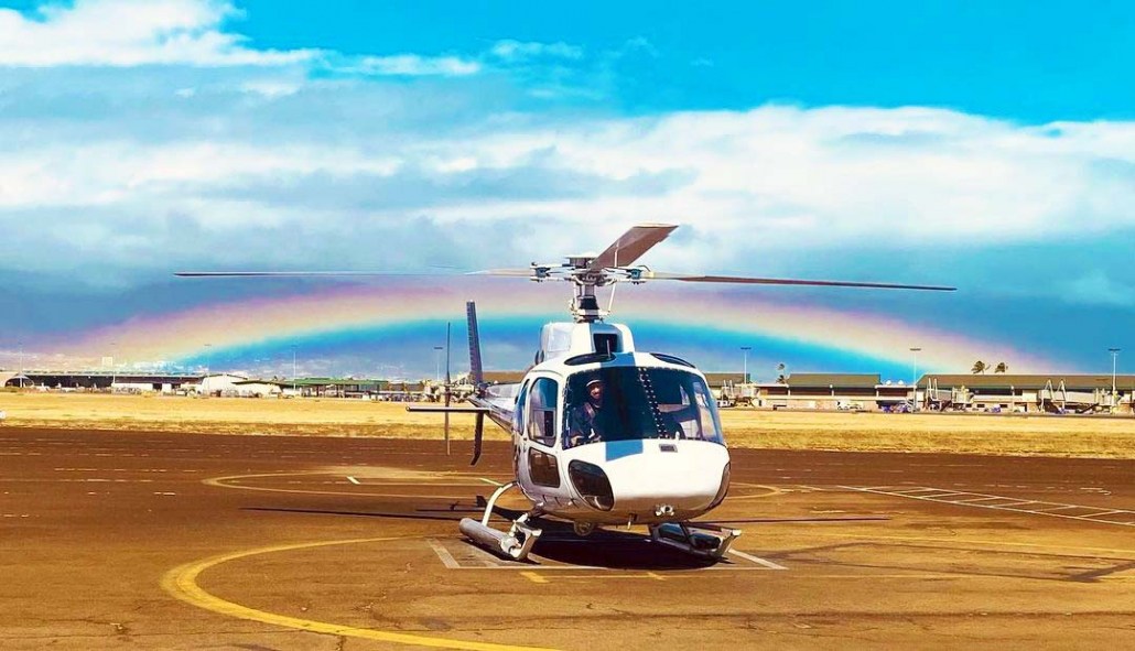 chasing rainbow air maui helicopter tours