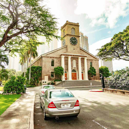 Entrance Road At Kawaiahao Church Oahu Hawaii Product