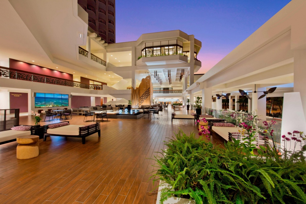 lobby marriott hotel waikiki beach resort