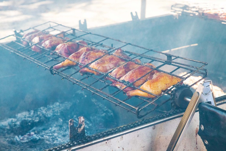 nahiku market huli huli chicken local food on the hana highway tour