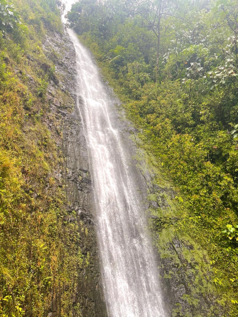 waterfall down from the mountain kaimanatours