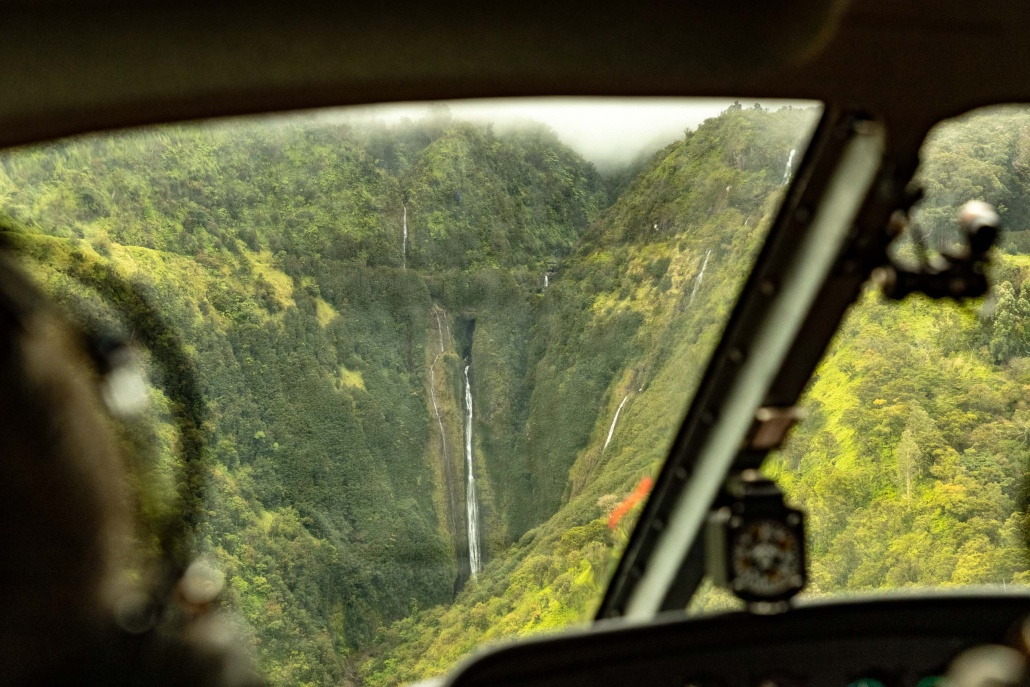 Stunning views of waterfalls from Maui's Hana rainforest