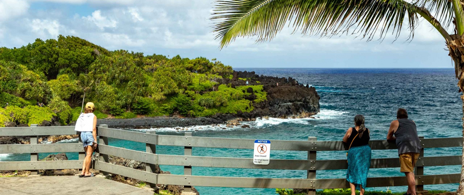 Road to Hana Black Sand Beach Park Maui