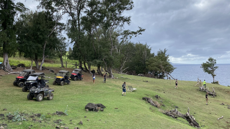 Aatvadventure Explore The Waipio Ranch Utv Amazing View Parking Grass