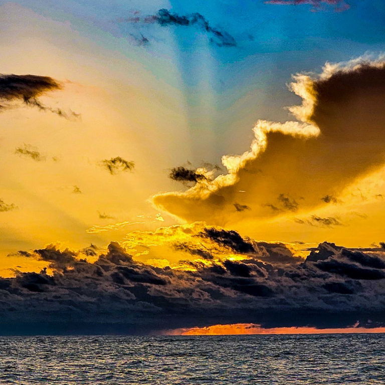 Adventurexboattour Hawaii Manta Ray Night Snorkel Sunset Ray Light 