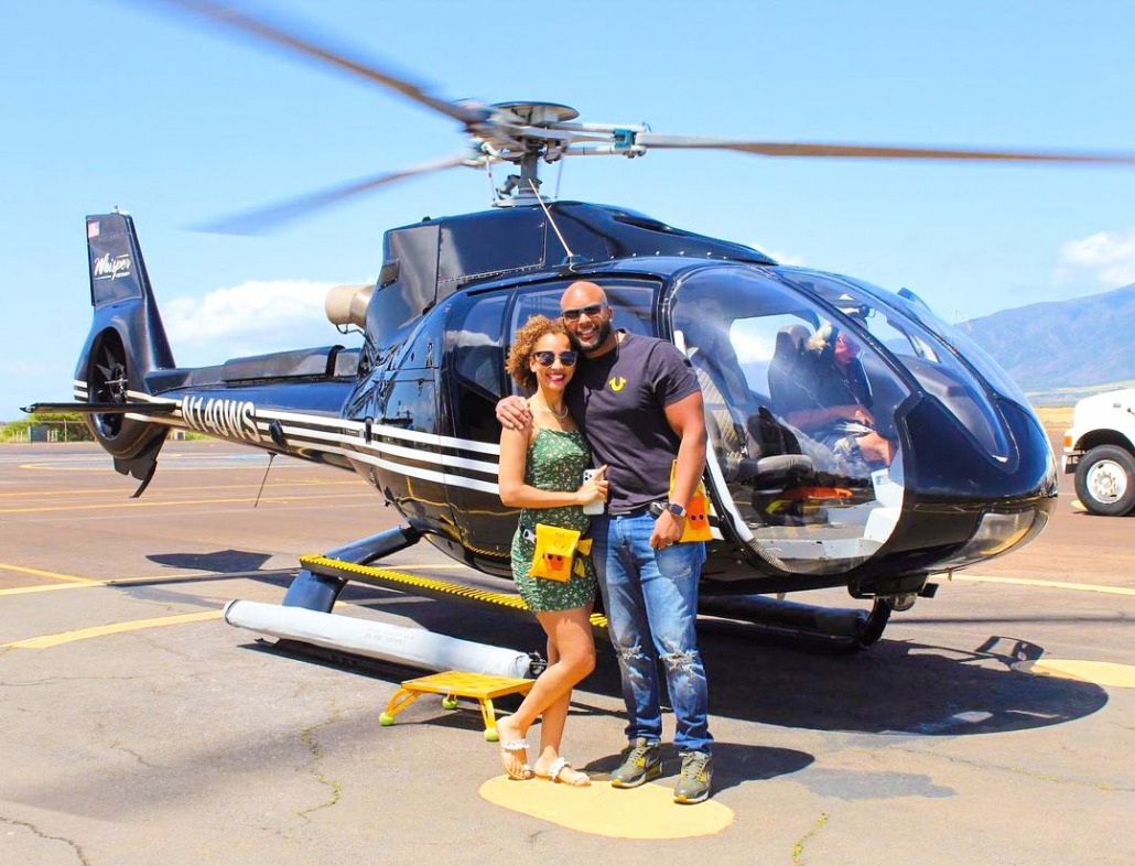 beautiful couple journey to explore maui sunshine helicopters