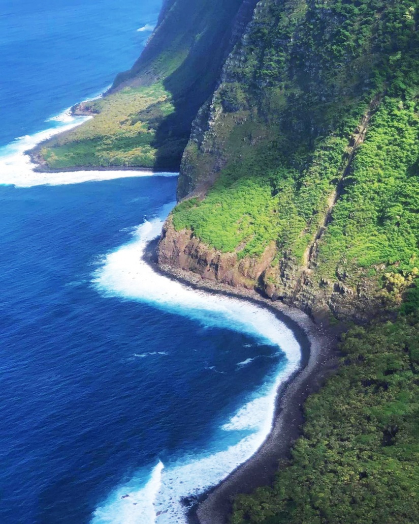 explore molokais sea cliff by sunshine helicopters