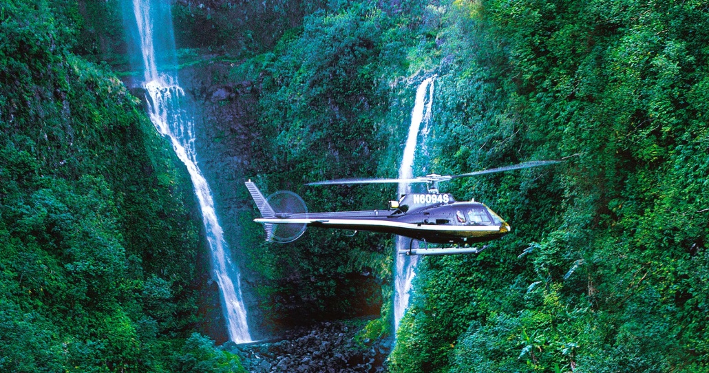 kano falls maui sunshine helicopters