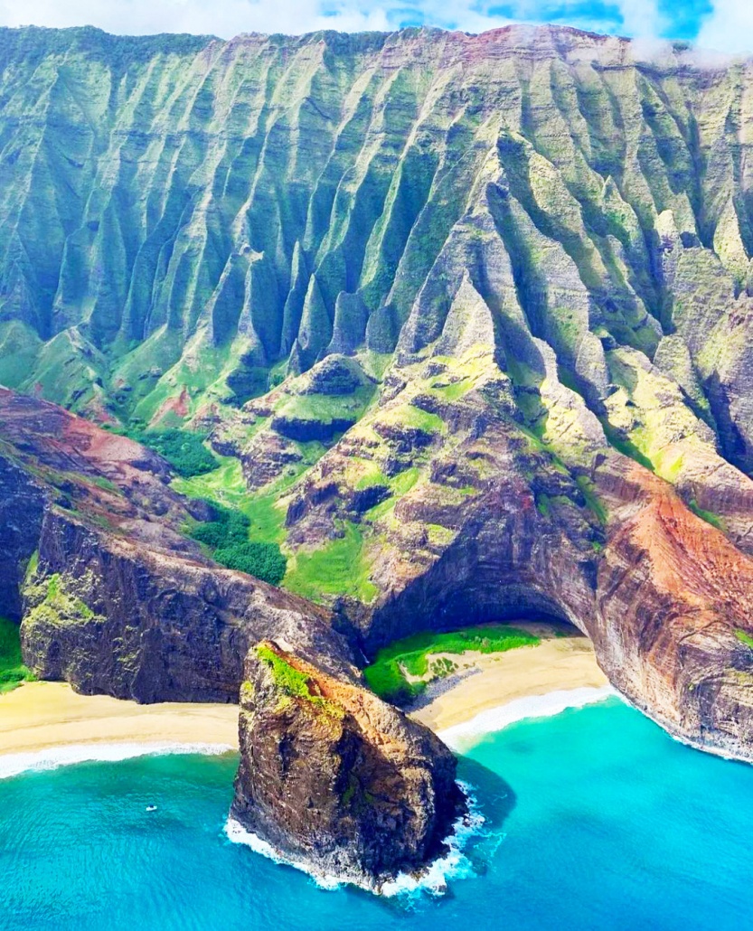 na pali coast kauai hawaii sunshine helicopters