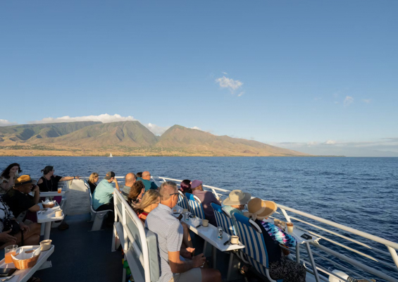 Quicksilvermaui Sunset Dinner Cruise Guests Enjoy View