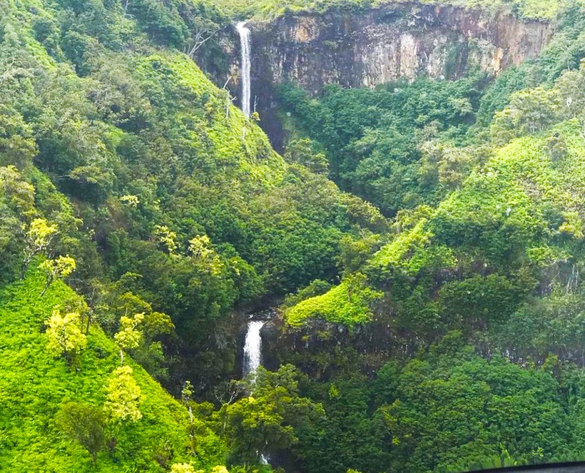soar next to draping waterfalls kauai sunshine helicopters