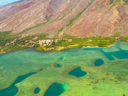 southern molokai from helicopter sunshine helicopter
