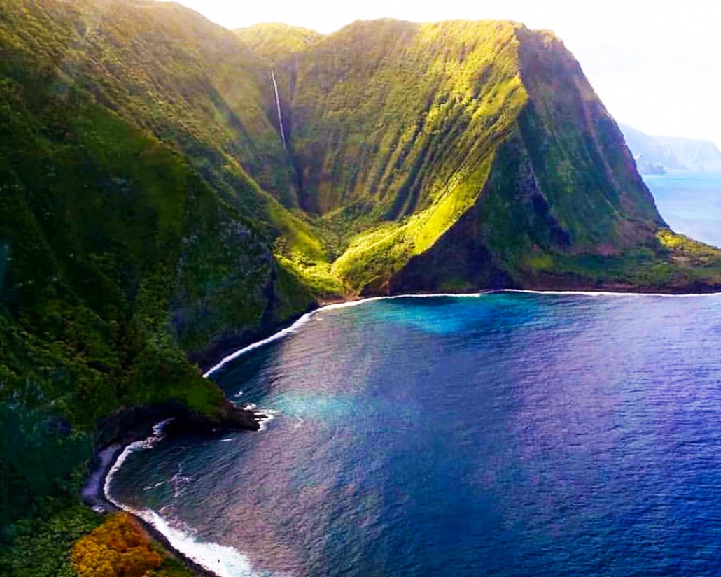 view of northern molokai sunshine helicopters
