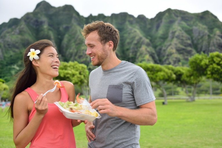 Couple With Food Feature