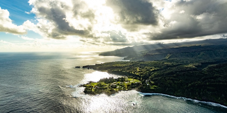 Helicopter Tour Maui Road to Hana Keanae