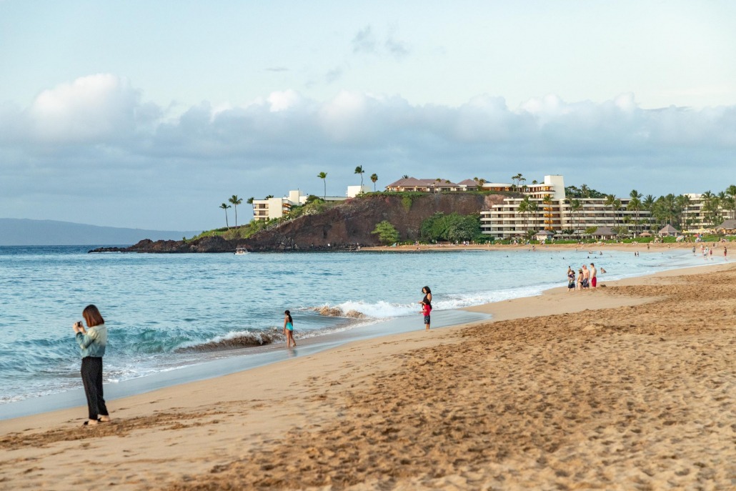 Kaanapali Beach Black Rock Visitors West Maui