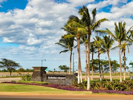 Kahului Airport Sign Entrance Maui