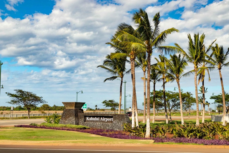 Kahului Airport Sign Entrance Maui