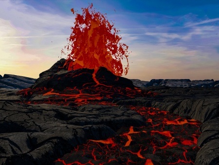 a birds eye view of kilauea