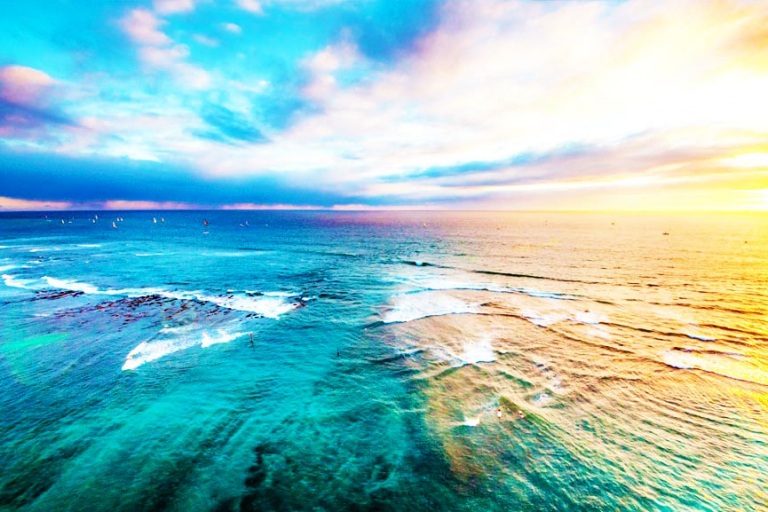 arial tour of the evening sky oahu rainbow helicopters