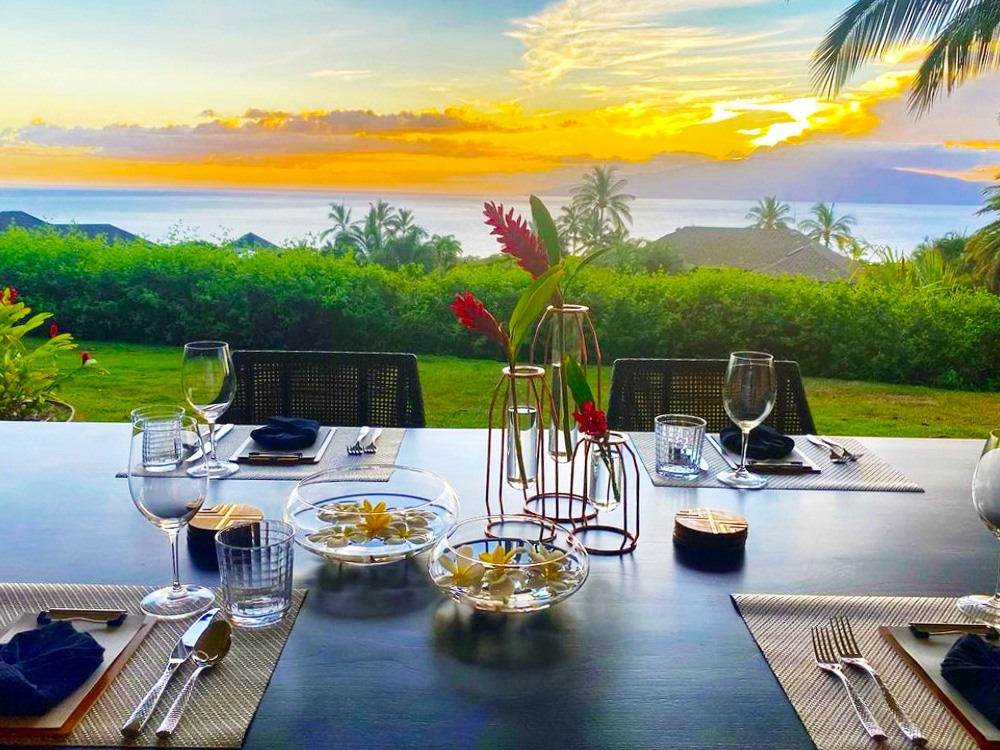 beautiful sunset private chef