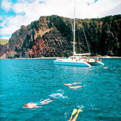 experience lanai coastal snorkel and sail maui sail trilogy