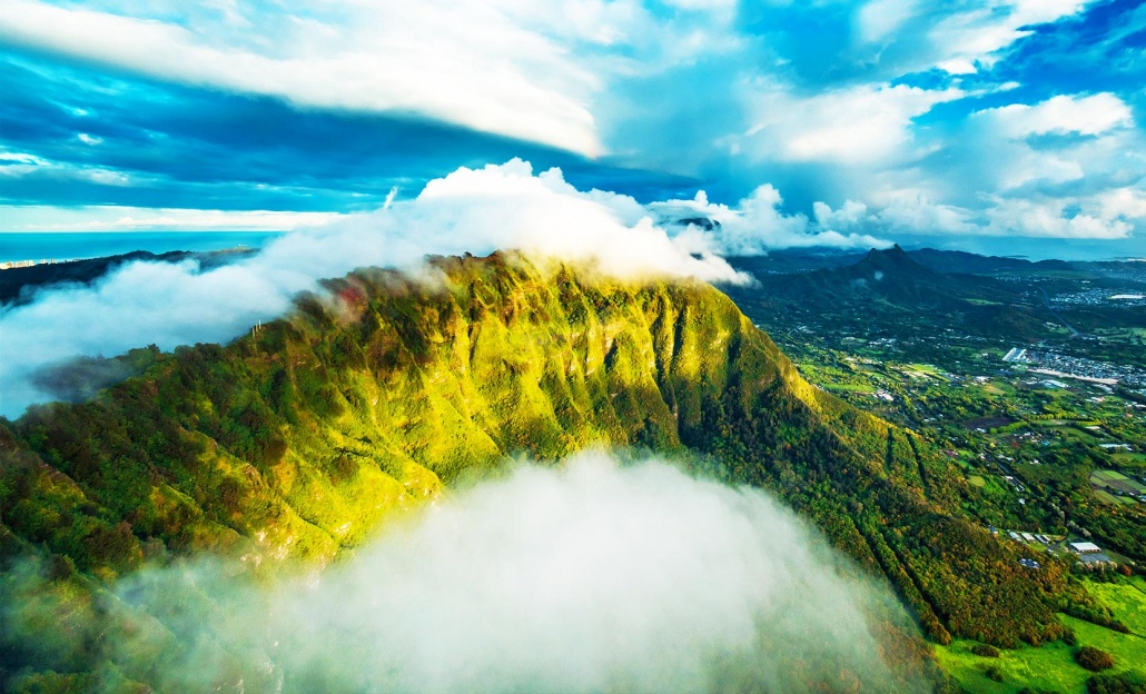 fly the passage among the nuuanu pali cliffs and lush rainforests oahu rainbow helicopters