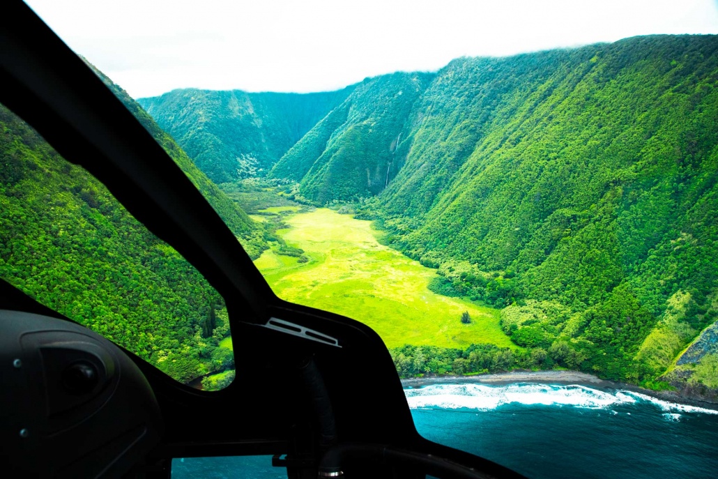 flying to waipio valley big island helicopter tour
