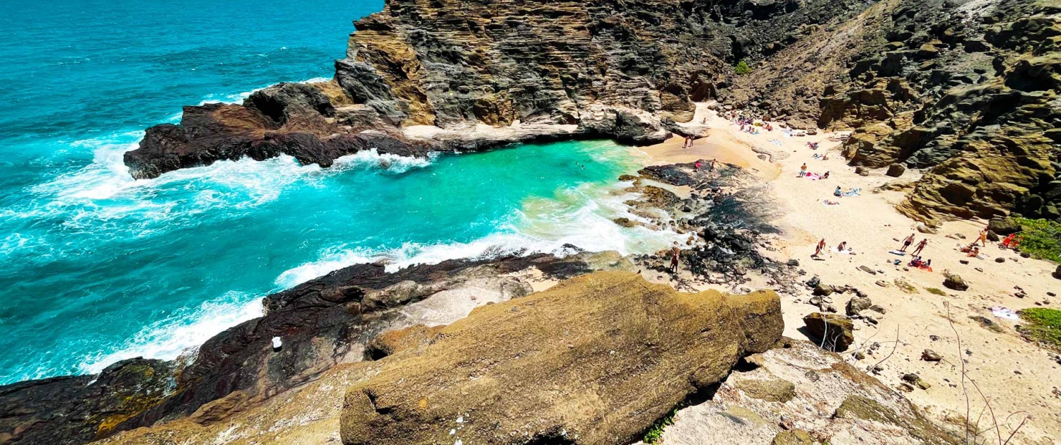 halona blowhole and beach cove oahu hawaii
