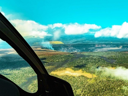 helicopter kilauea volcano big island