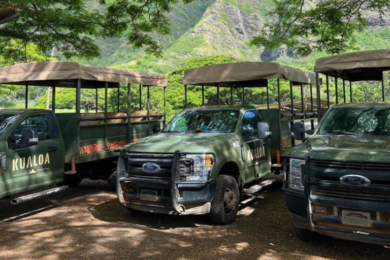 Kualoa Kualoa Ranch Combo Tour Jurassic Jungle Expedition Jeeps Feature