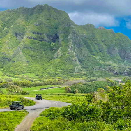 Kualoa Kualoa Ranch Combo Tour Jurassic Jungle Expedition Road Product