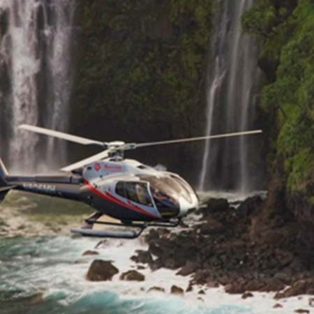 Maverickhelicopter Molokai Voyage Helicopter Tour Coasting By Waterfalls In Maui