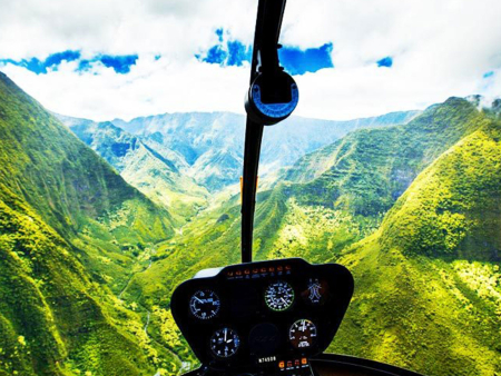 Oahu Cockpit View Rainbow Helicopters