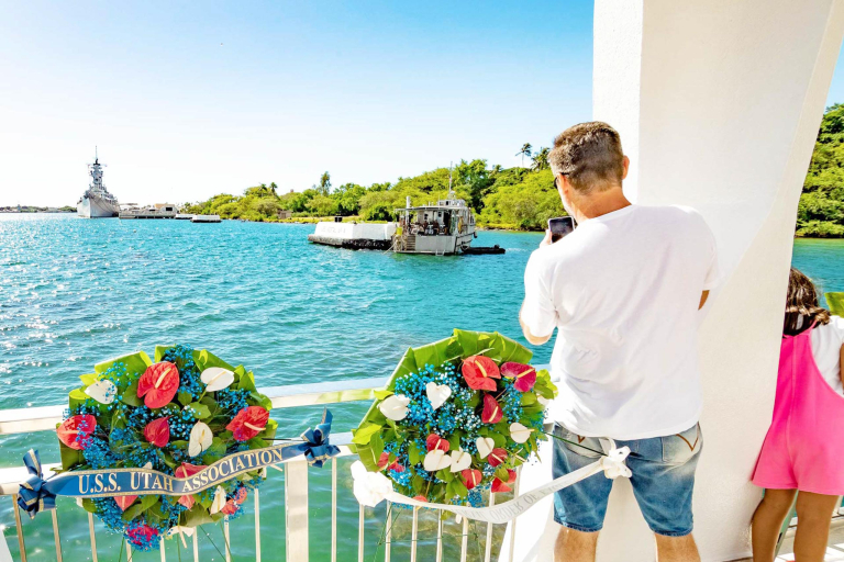 Pearl Harbor Day Arizona Memorial Visitor With Navy Divers For Internment And Uss Missouri Hawaii Feature