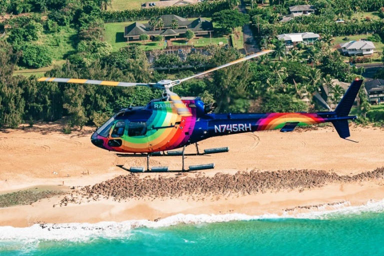 rainbow helicopters astar side view rainbow helicopters oahu hawaii