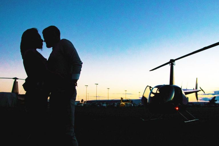 romantic sunset oahu rainbow helicopters