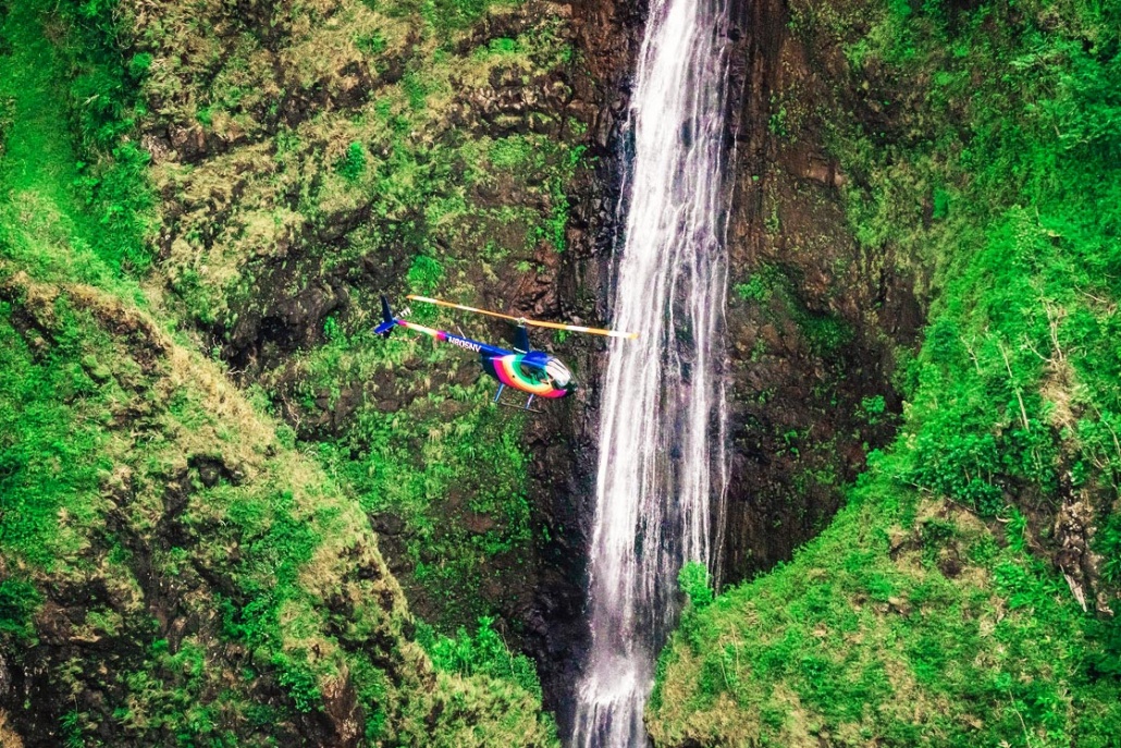 sacred falls most breathtaking waterfalls in the world oahu hawaii rainbow helicopters